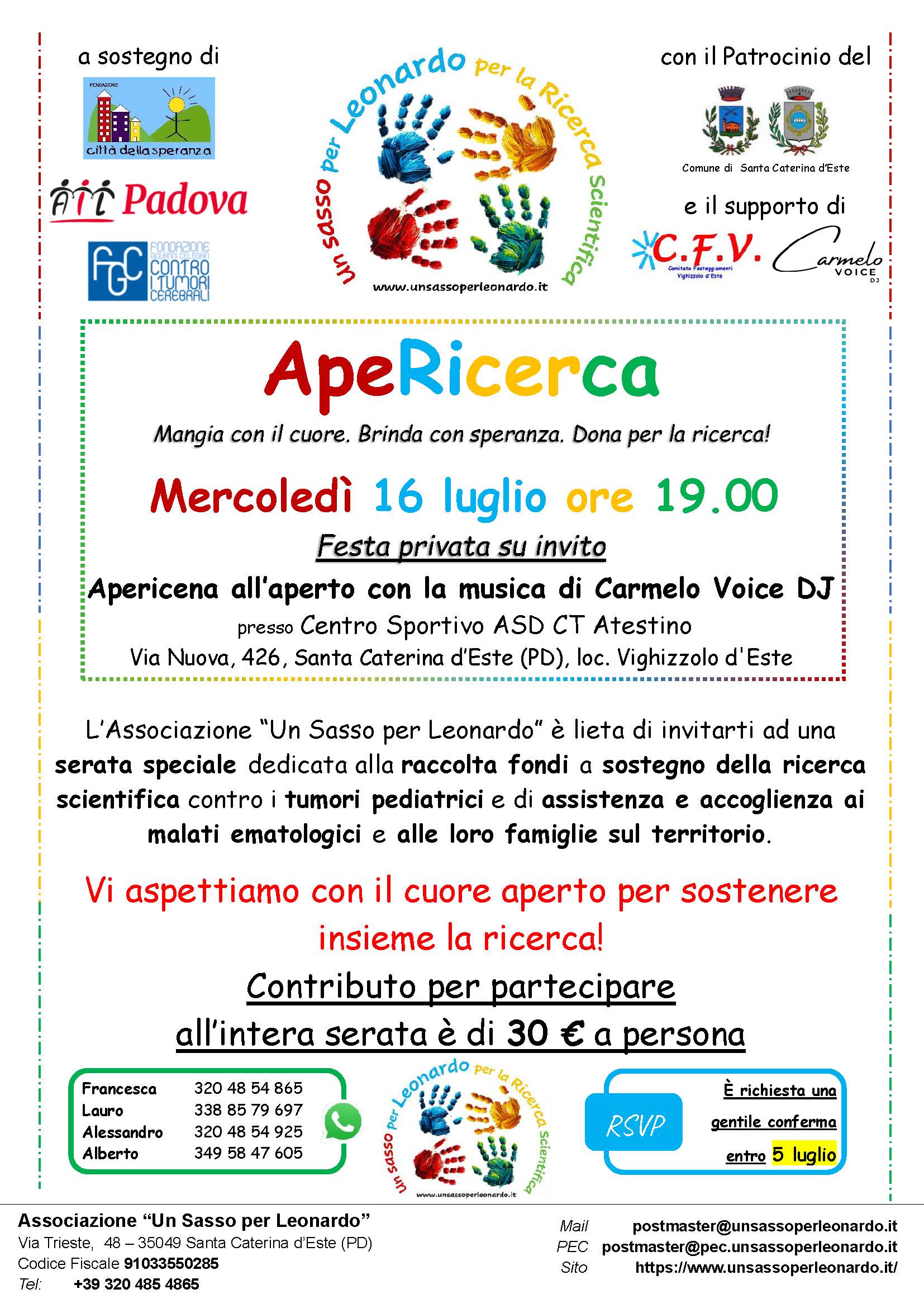 Locandina Apericerca mercoledì 16 luglio 2025